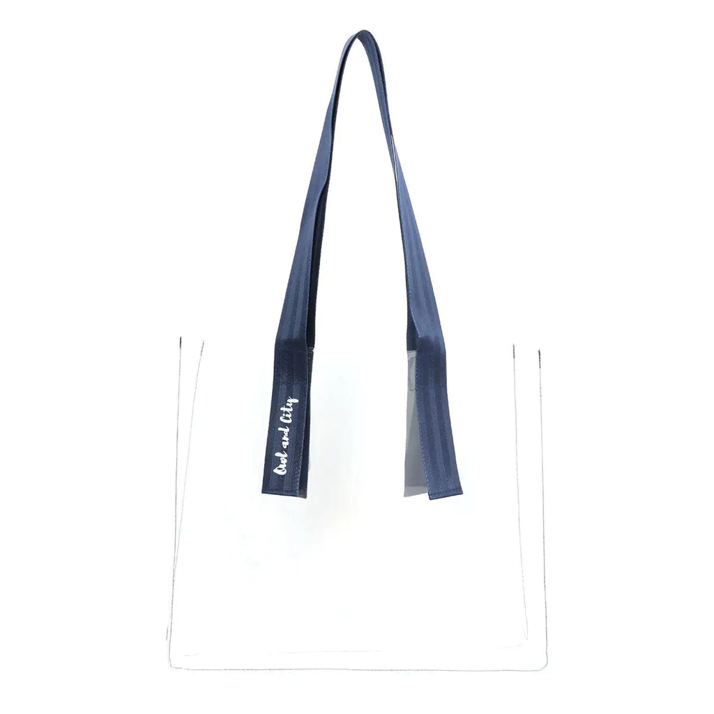 Biggdesign Owl And City Transparent Shopping and Beach Bag